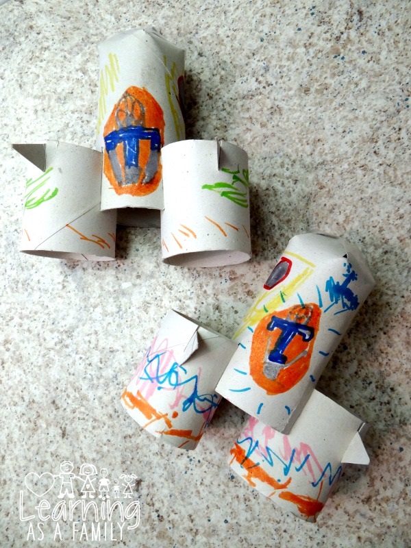 Toilet Paper Roll Rocket Craft Template – MicheleTripple