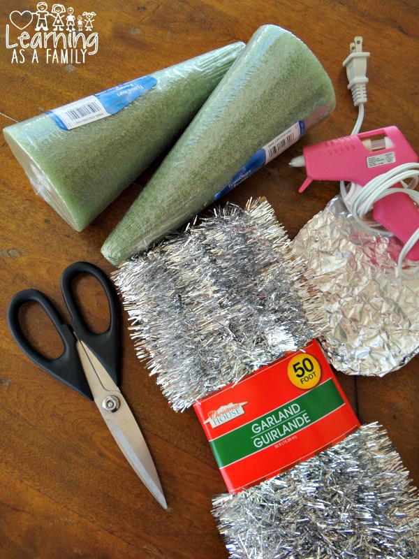 What you need for a Handmade Garland Christmas Tree
