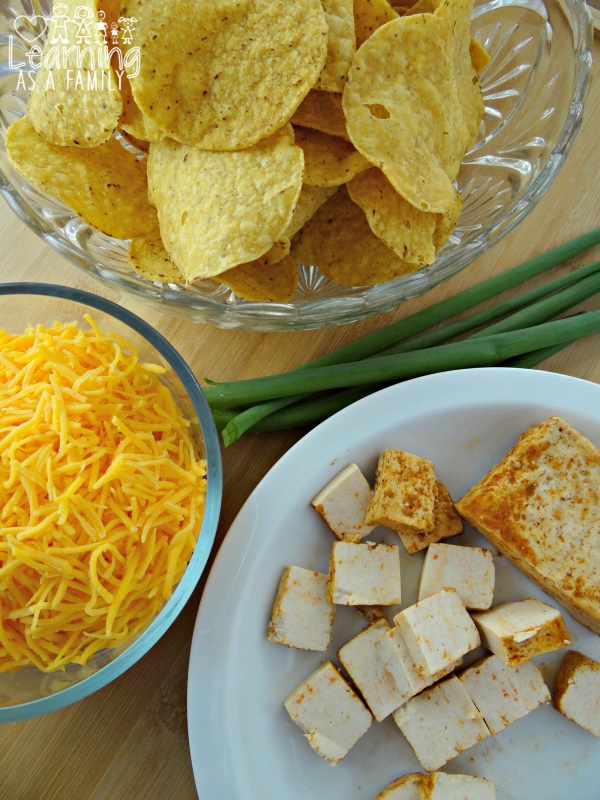 Chipotle Tortilla Appetizers and Ingredients