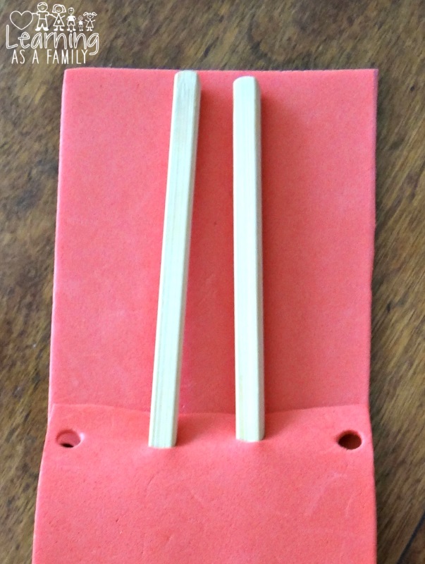 Making a Chopstick Pouch Craft