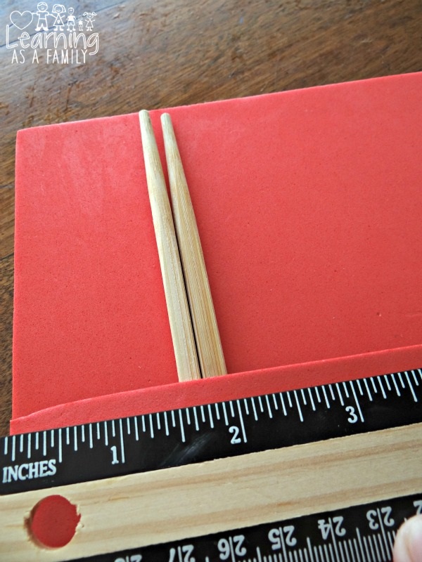 Measuring Kung Fu Panda Chopstick Pouch Craft