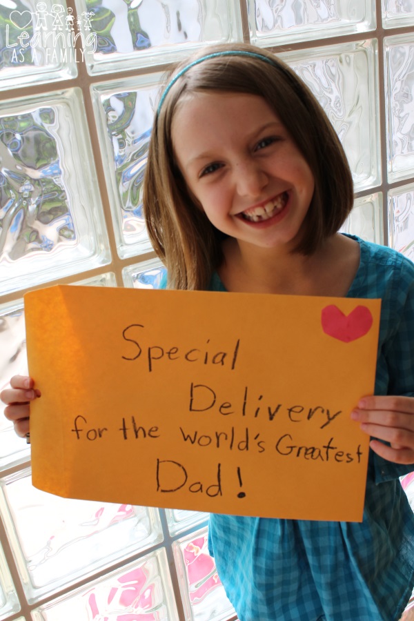 Worlds Greatest Dad Father's Day Craft envelope