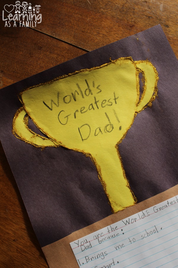 Worlds Greatest Dad Father's Day Craft